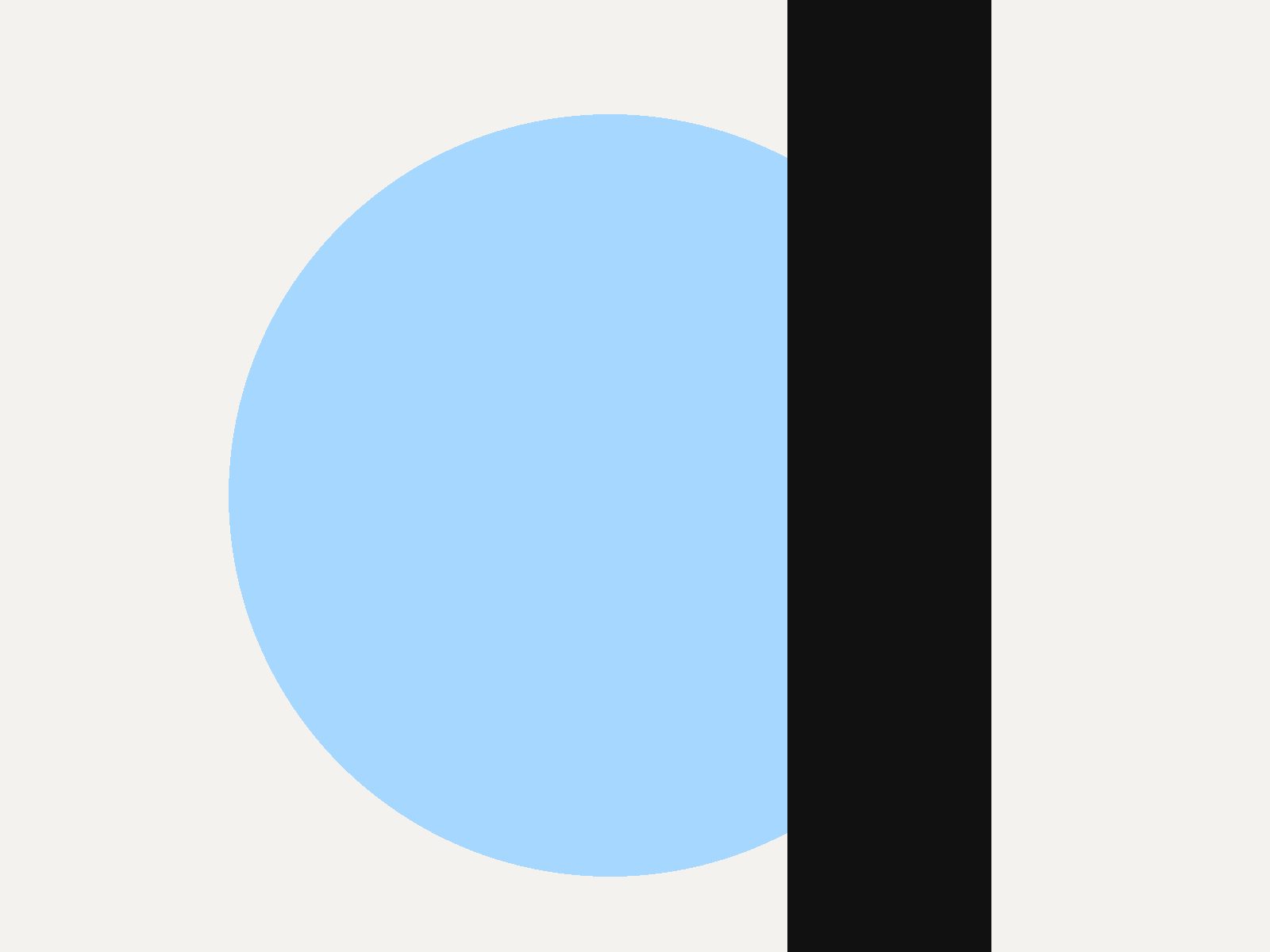 Abstrakt grafik i lyseblåt og sort